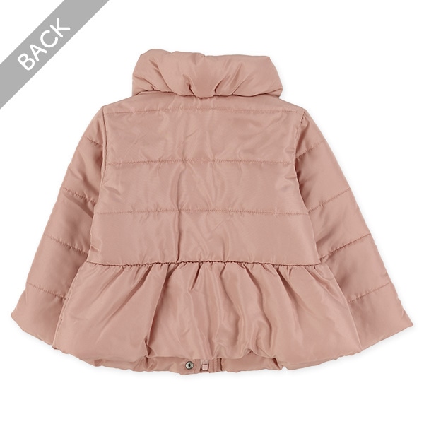 中綿リボン付き防寒コート