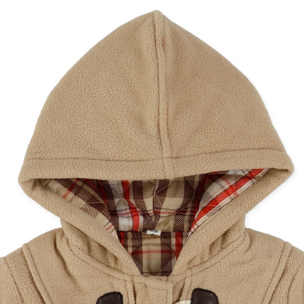 フリースダッフルコート