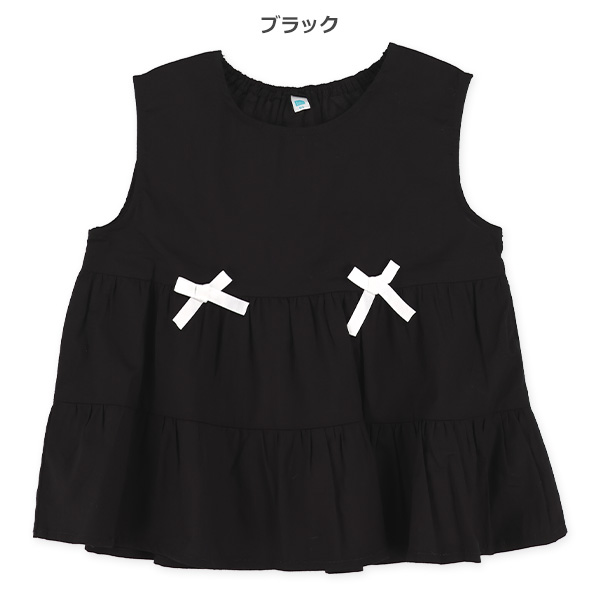 ブロードティアードノースリーブブラウス