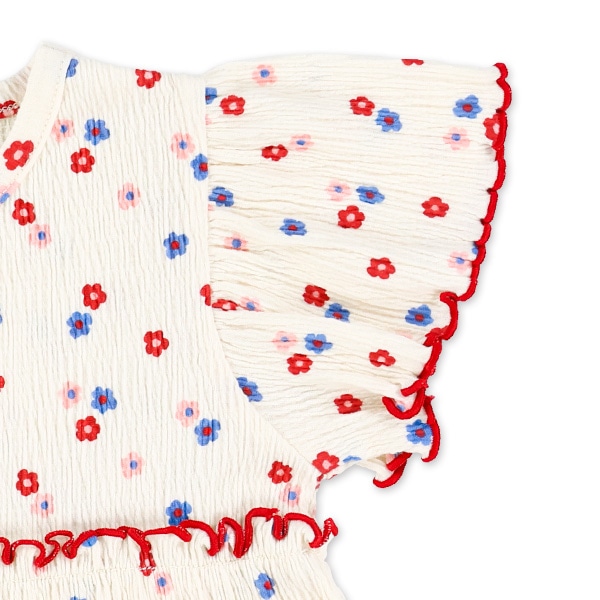 ストレッチクレープティアードフレンチトップス