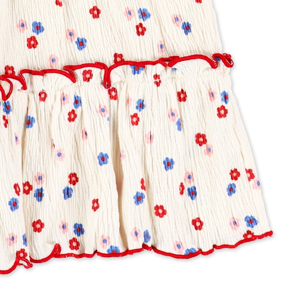 ストレッチクレープティアードフレンチトップス