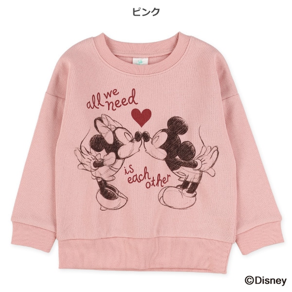 裏起毛トレーナー（ミッキーマウス・ミニーマウス）
