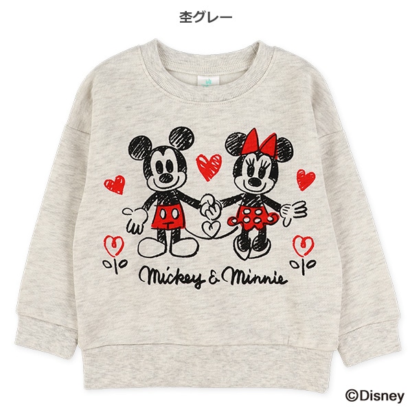 裏起毛トレーナー（ミッキーマウス・ミニーマウス）