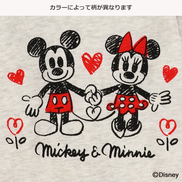 裏起毛トレーナー（ミッキーマウス・ミニーマウス）