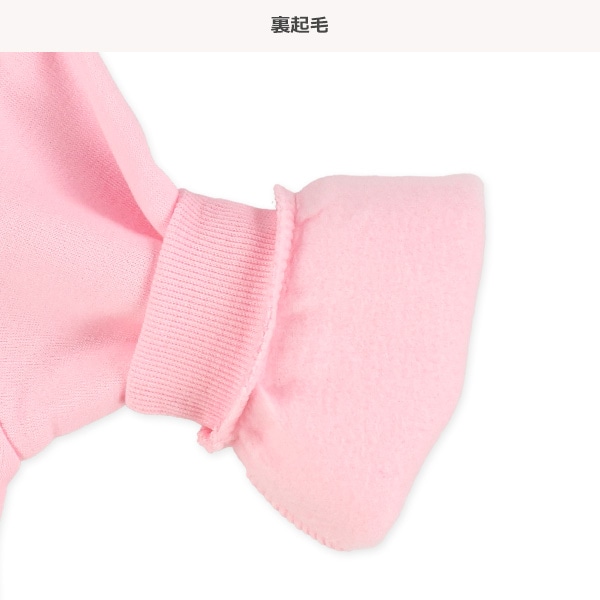 裏起毛胸バックロゴプリントトレーナー