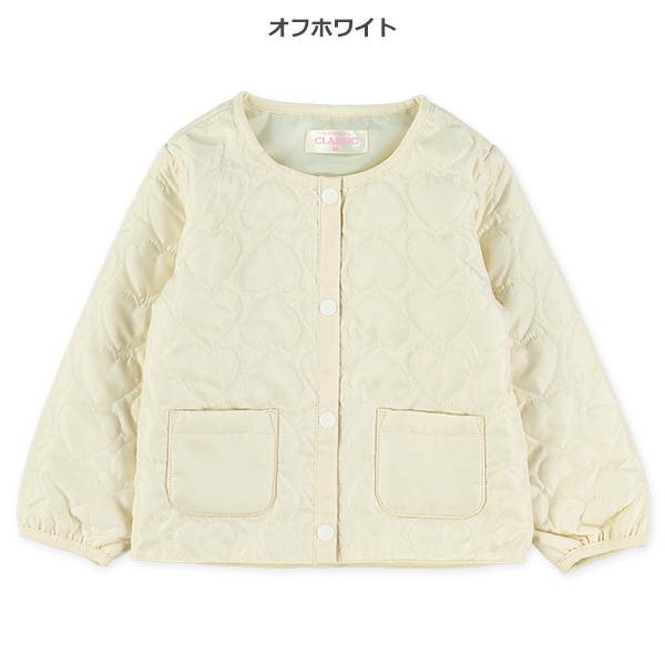 キルトノーカラージャケット