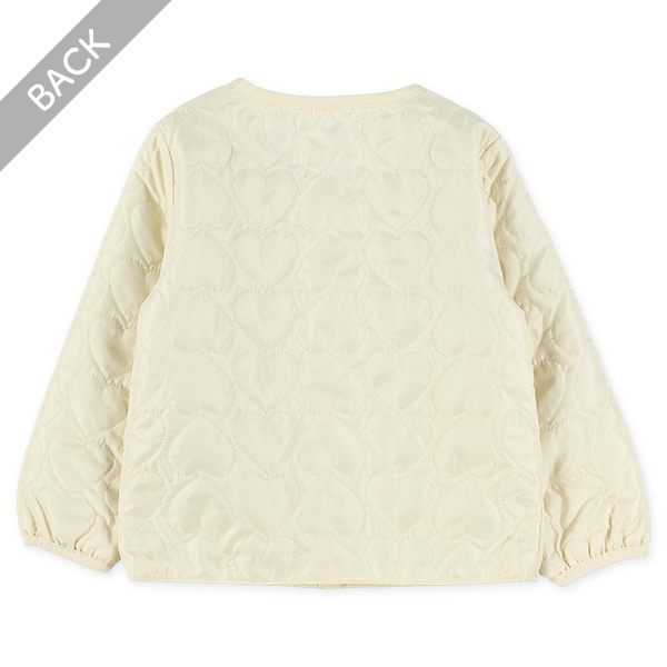 キルトノーカラージャケット