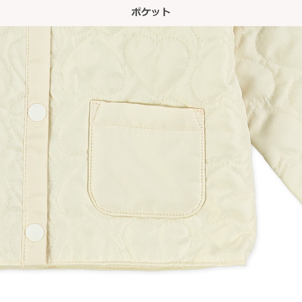 キルトノーカラージャケット