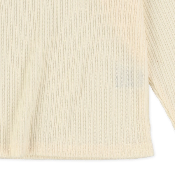 レーシーニットキャミ長袖Tシャツセット