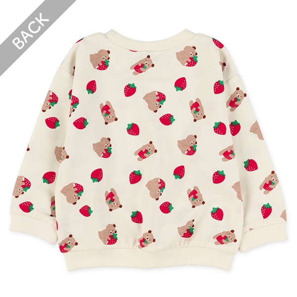 ミニ裏毛アニマルフルーツ薄手トレーナー