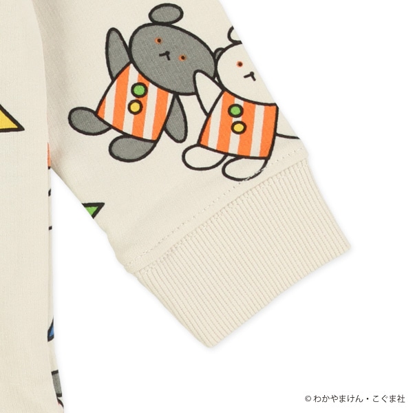 裏毛総柄長袖Tシャツ（こぐまちゃん）