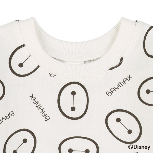 ミニ裏毛総柄薄手トレーナー（ベイマックス）