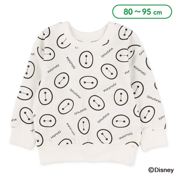 ミニ裏毛総柄薄手トレーナー（ベイマックス）