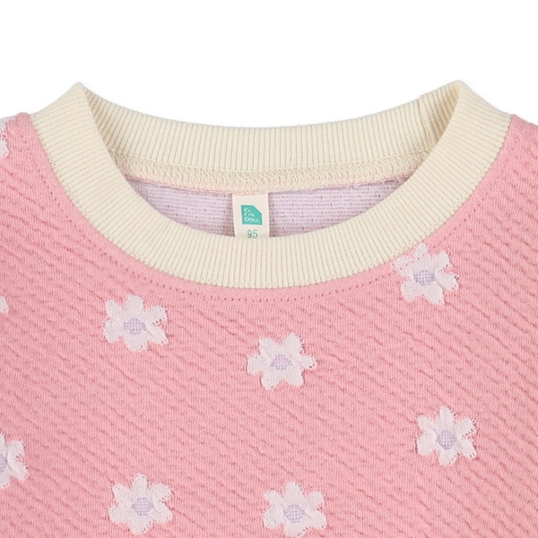 花柄ジャガードトレーナー