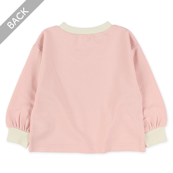 ミニ裏毛くま並び長袖Tシャツ