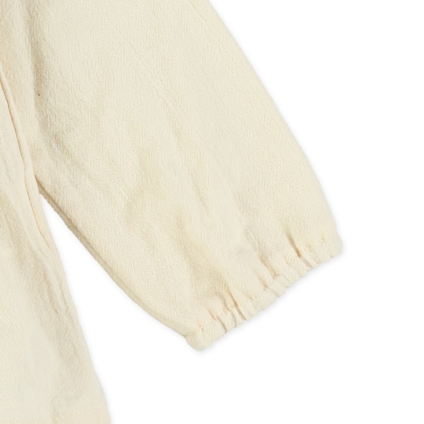 楊柳肩フリル長袖ブラウス