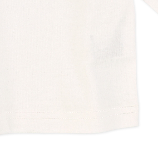 肩フリル無地長袖Tシャツ