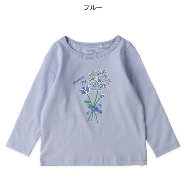 花束プリント長袖Tシャツ | 西松屋オンラインストア