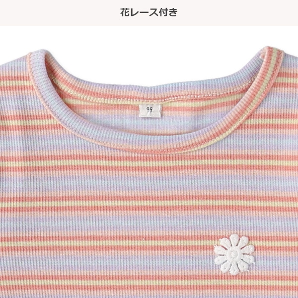 スパンテレコボーダー長袖Tシャツ