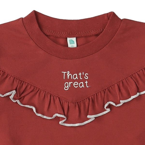 フリルロゴ長袖Tシャツ