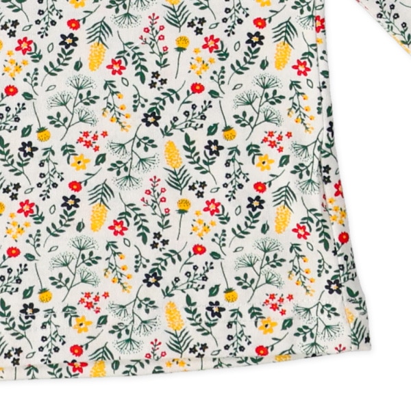 花総柄・花ボーダー長袖Tシャツ