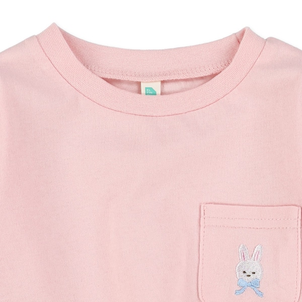 ポケット刺繍長袖Tシャツ