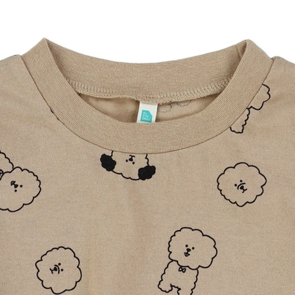 いぬ総柄長袖Tシャツ