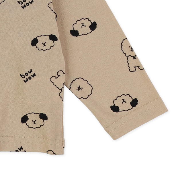 いぬ総柄長袖Tシャツ