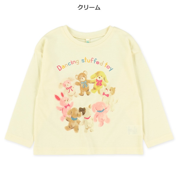 カラフルぬいぐるみ長袖Tシャツ
