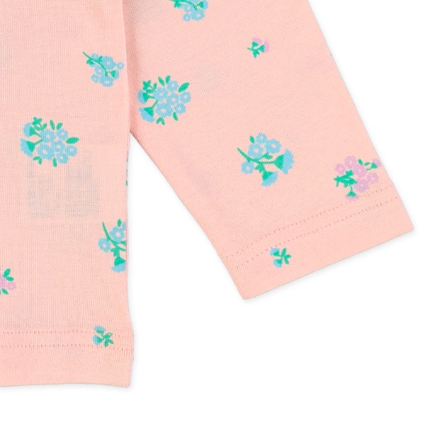 花総柄長袖Tシャツ