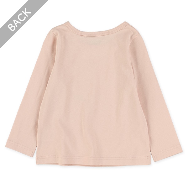 花束プリント長袖Tシャツ