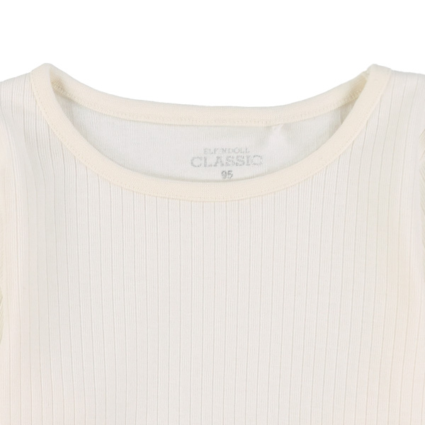 テレコ袖裾メロウ長袖Tシャツ