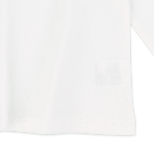 肩フリル白黒Tシャツ