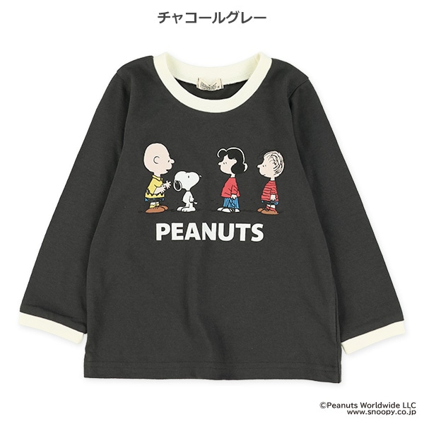 リンガー長袖Tシャツ（スヌーピー）