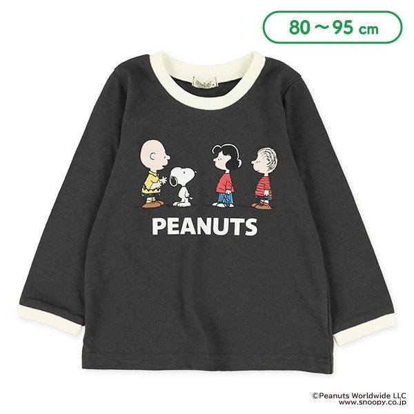 リンガー長袖Tシャツ（スヌーピー）