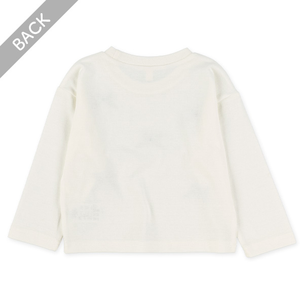 リボン付き長袖Tシャツ