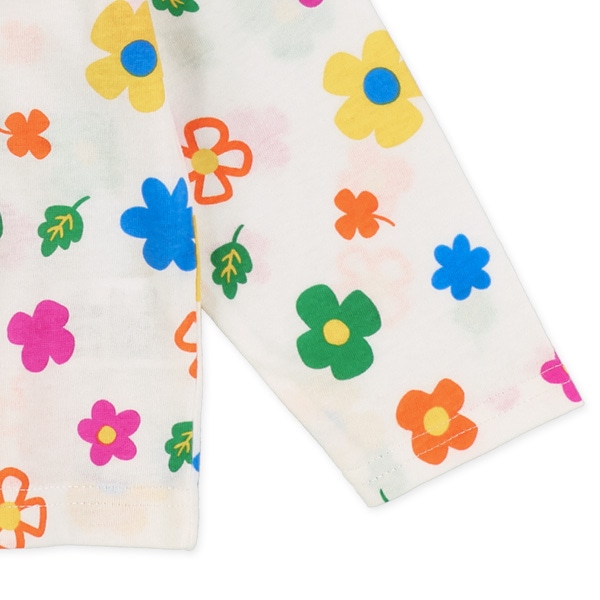 カラフル花総柄長袖Tシャツ