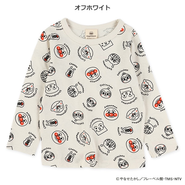 総柄長袖Tシャツ（アンパンマン）