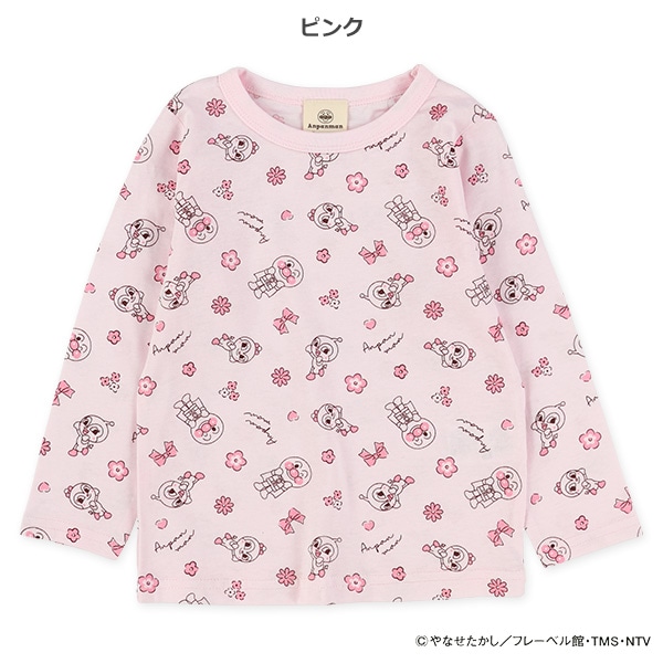 総柄長袖Tシャツ（アンパンマン）