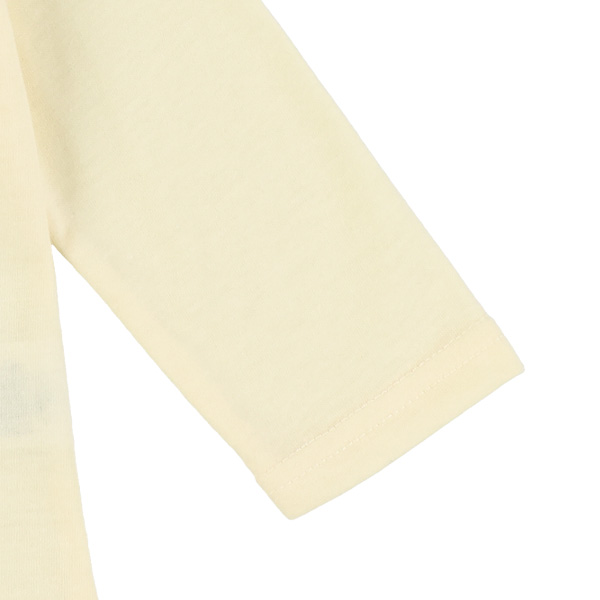 前後プリントスモック風長袖Tシャツ