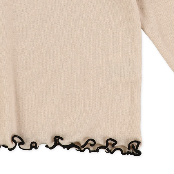 袖リボンメロウ長袖Tシャツ