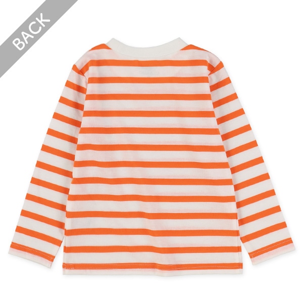 天竺先染めボーダー長袖Tシャツ