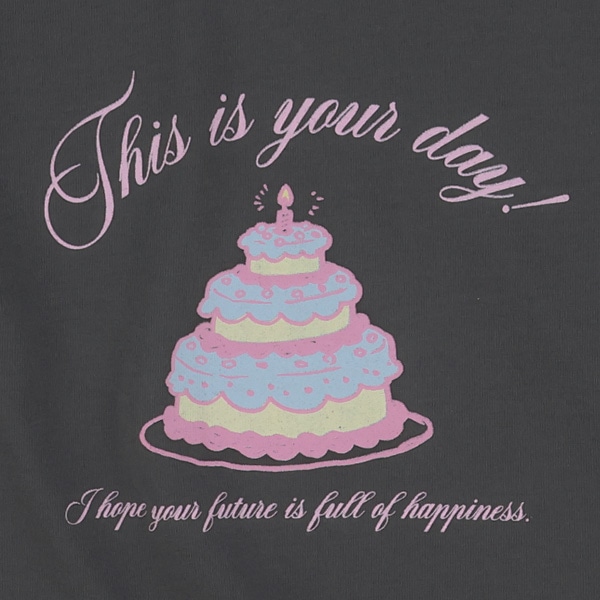 ケーキ・くま・ねこ長袖Tシャツ