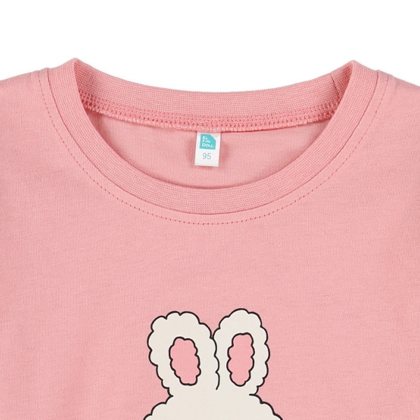 くま・うさぎ肩フリル長袖Tシャツ