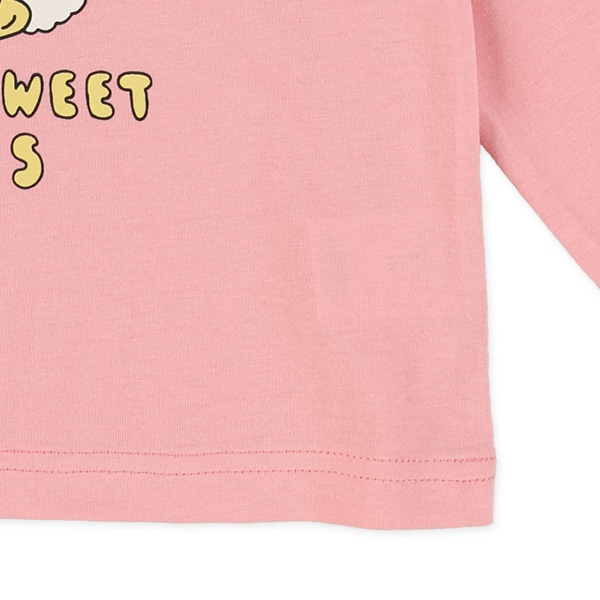 くま・うさぎ肩フリル長袖Tシャツ