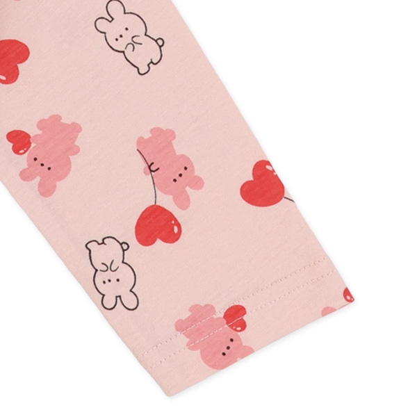 ハートアニマル総柄長袖Tシャツ