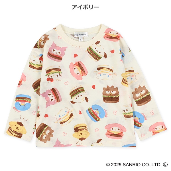 総柄長袖Tシャツ（サンリオキャラクターズ）