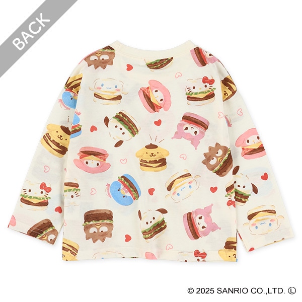 総柄長袖Tシャツ（サンリオキャラクターズ）