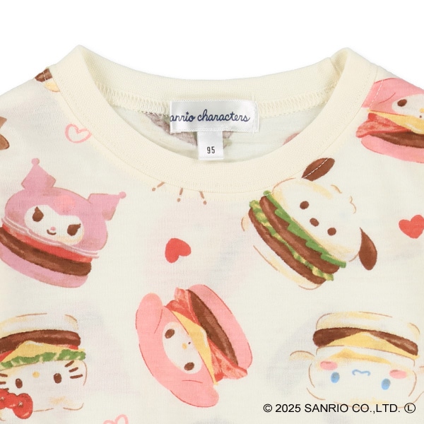 総柄長袖Tシャツ（サンリオキャラクターズ）