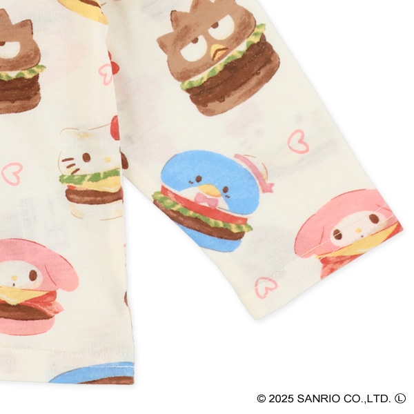 総柄長袖Tシャツ（サンリオキャラクターズ）